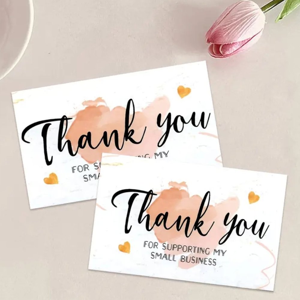 50pcs Thank you cards